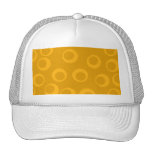 Orange retro pattern. hats