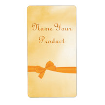 Orange Ribbon Canning Label