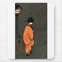 Orange Robed Geisha Mousepad