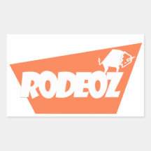Orange Rodeoz Decal - Set of 4 Stickers