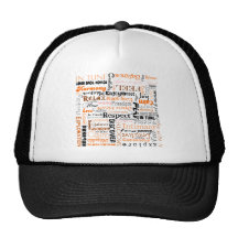 Orange Sacral Chakra Positive Affirmations Hats