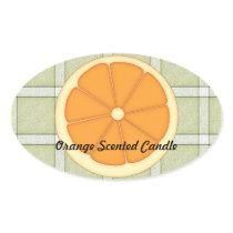 Orange Scented Candle Sticker