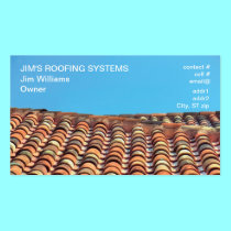 orange shades terracotta tile roof business cards