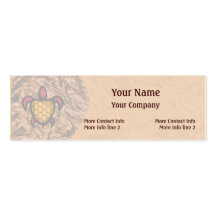 Orange Shell Turtle Profile Cards Business Card Template
