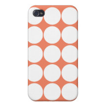 Orange Sky Polka Dot iPhone 4 Case