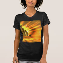 Orange skyscraper background tshirts