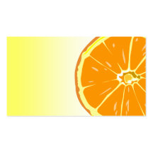 Orange slice business card template