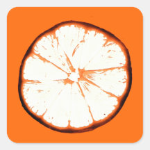 orange slice sticker