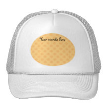 Orange snowflakes on orange background hats