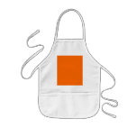 Orange Solid Colour Background Template Apron