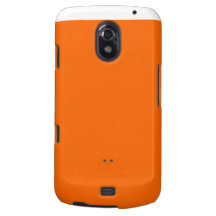 Orange Solid Colour Background Template Samsung Galaxy Nexus Cover