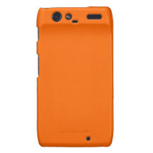 Orange Solid Colour Background Template Droid RAZR Cases