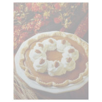 Orange Sour cream pumpkin pie flowers Letterhead Design