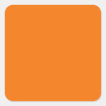 Orange  Square Sticker
