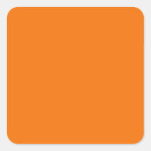 Orange  Square Sticker