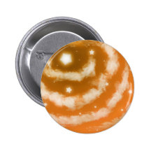 Orange Star Clouds Button