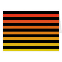 Orange Stripe design Greeting Cards