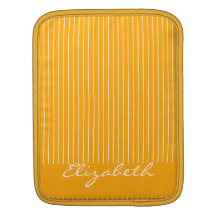 Orange Striped Sleeves For iPads