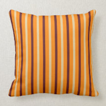 Orange Stripes and Specks MOJO Pillow