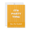 Orange Stripes invitations