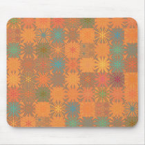 Orange Summer Heat 'Cheater Quilt' Mousepad mousepads