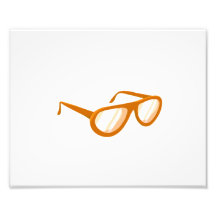 orange sunglasses reflection art photo