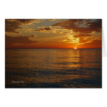 Orange Sunset Card