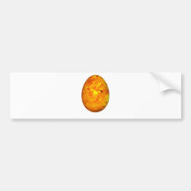 Orange Swirl Easter Egg Bumper Sticker