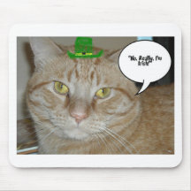 Orange Tabby Cat Mousepads
