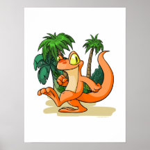 Orange Techo on a Mystery Island quest Poster