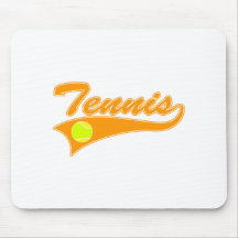 Orange Tennis Mousepad
