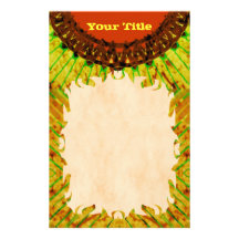 Orange TieDye Stationery