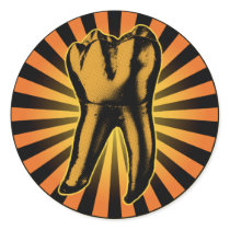 Orange Tooth Graphic Emblem