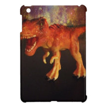 Orange Toy T-Rex Dinosaur in Space iPad Mini Cases