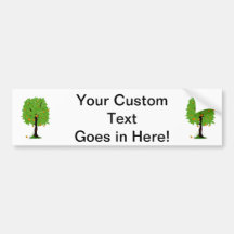 Orange tree ecology design.png bumper sticker