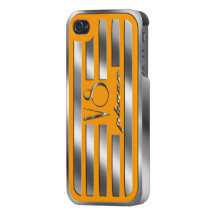 Orange Valve Cover iPhone V8 Case iPhone 4/4S Cover