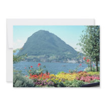 Orange Views of public gardens, Lugano, Switzerlan Announcement