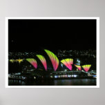 orange vive d'opéra de Sydney Posters