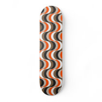 Orange, White, Brown Retro Fifties Abstract Art