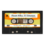 Orange/Yellow Cassette Tape Business Card Templates