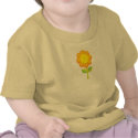 Orange Yellow Flower t-shirts