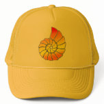Orange-Yellow Nautilus Shell Hats
