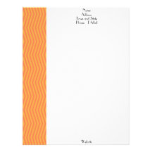 Orange Zigzag Letterhead Template