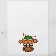 Orange zombie monkey custom flyer
