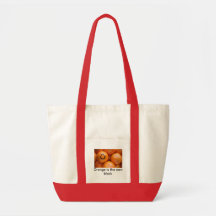 oranges, Orange is the new black Tote Bags