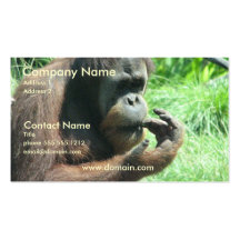 Orangutan Ape Business Card