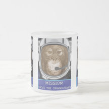 Orangutan Astronaut Mission Coffee Mug