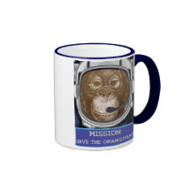 Orangutan Astronaut Mission Mugs