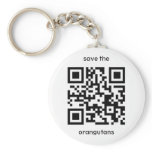 Orangutan QR code keychains