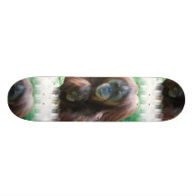 Orangutan with Baby Skateboard
